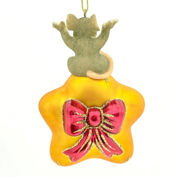 Charming Tails Glass Ornament "My Shining Star" w/Box by Fitz & Floyd - Picture 6 of 8